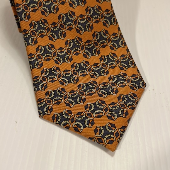 Hermes Men's Silk Tie Horseshoe Pattern 5008Necktie Cravate